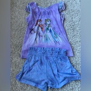 🎇🎆3for$9 Disney Frozen Kids Pajama Set - Lavender and Sky Blue